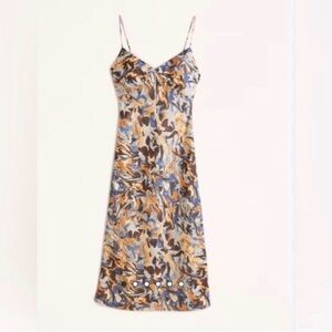 Abercrombie and fitch slip midi dress